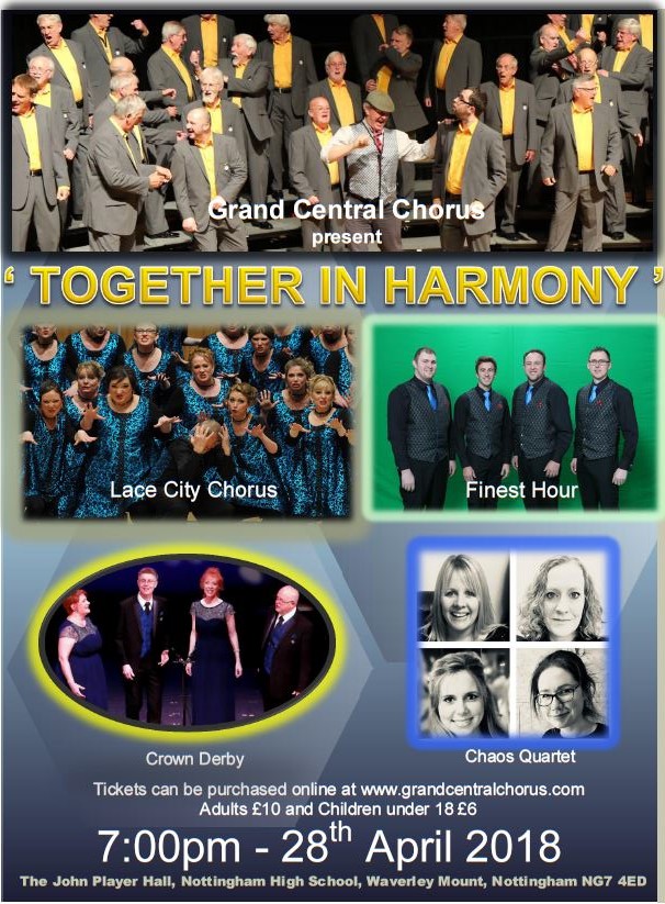 “Together in Harmony” show, with guests Lace City Chorus